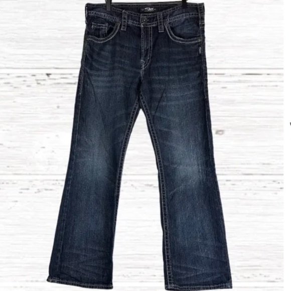 Silver Jeans Other - Silver Jeans Men Denim Zac Style Relaxed Straight Fit,  Size 34 x 32